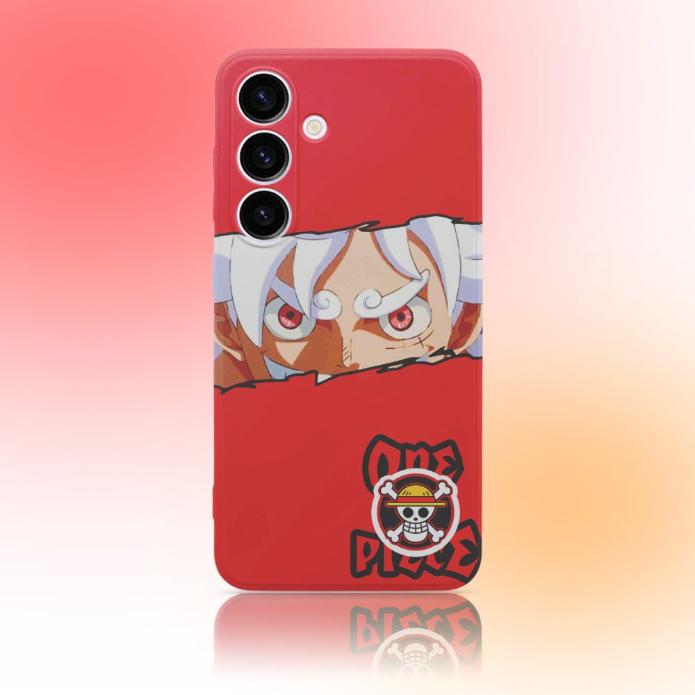 Red OP Gear 5 Luffy Phone Case for Samsung