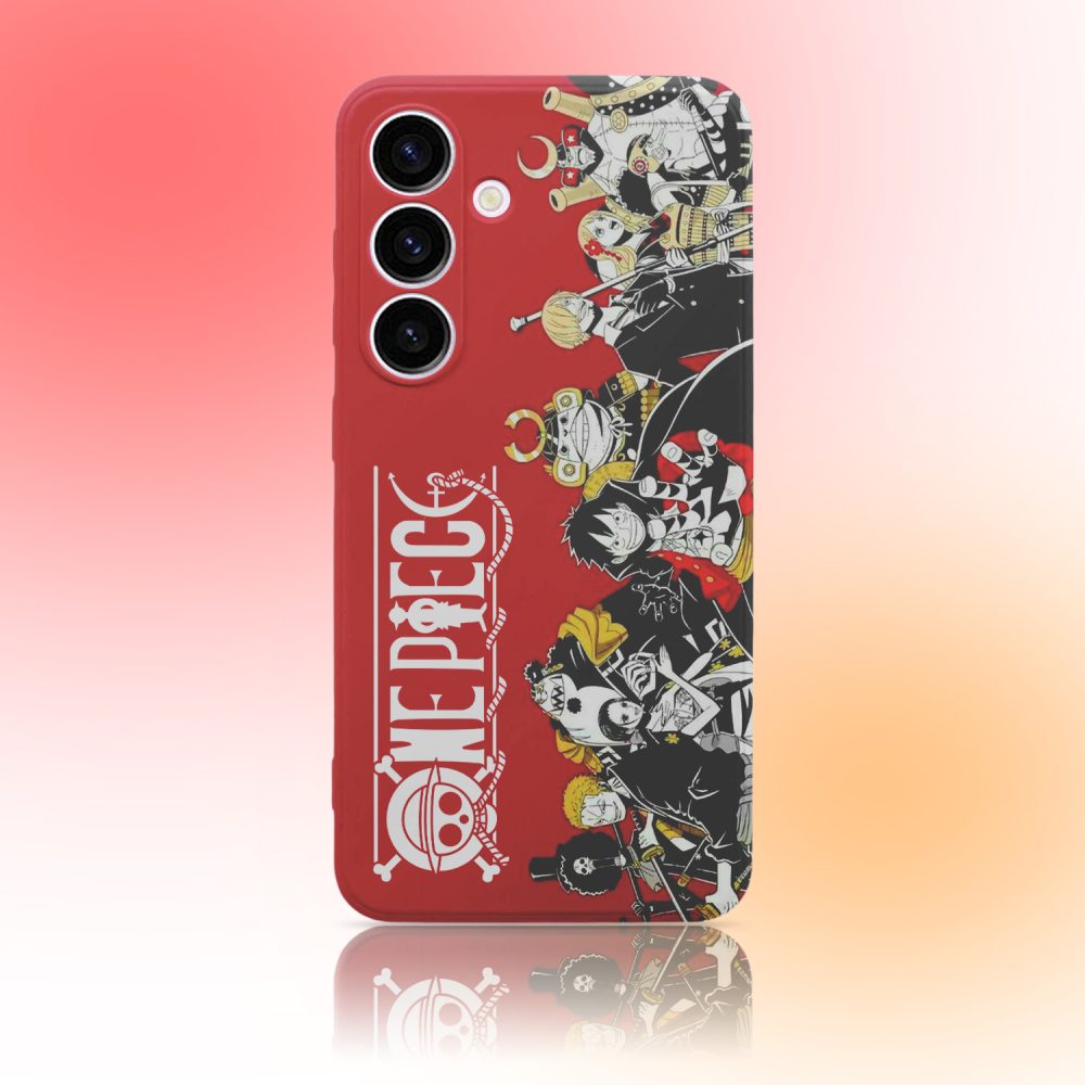 Red OP Straw Hat Pirates Phone Case for Samsung