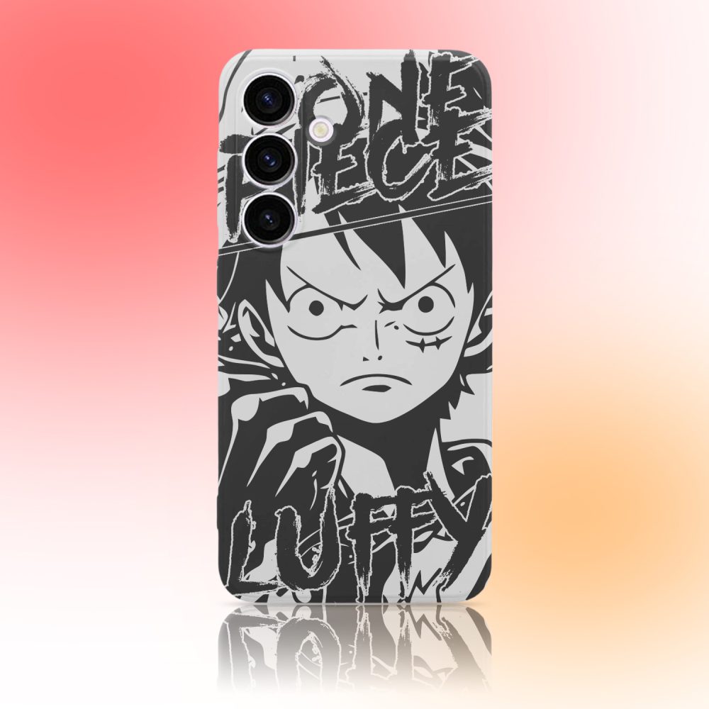 Black and White OP Luffy Phone Case for Samsung