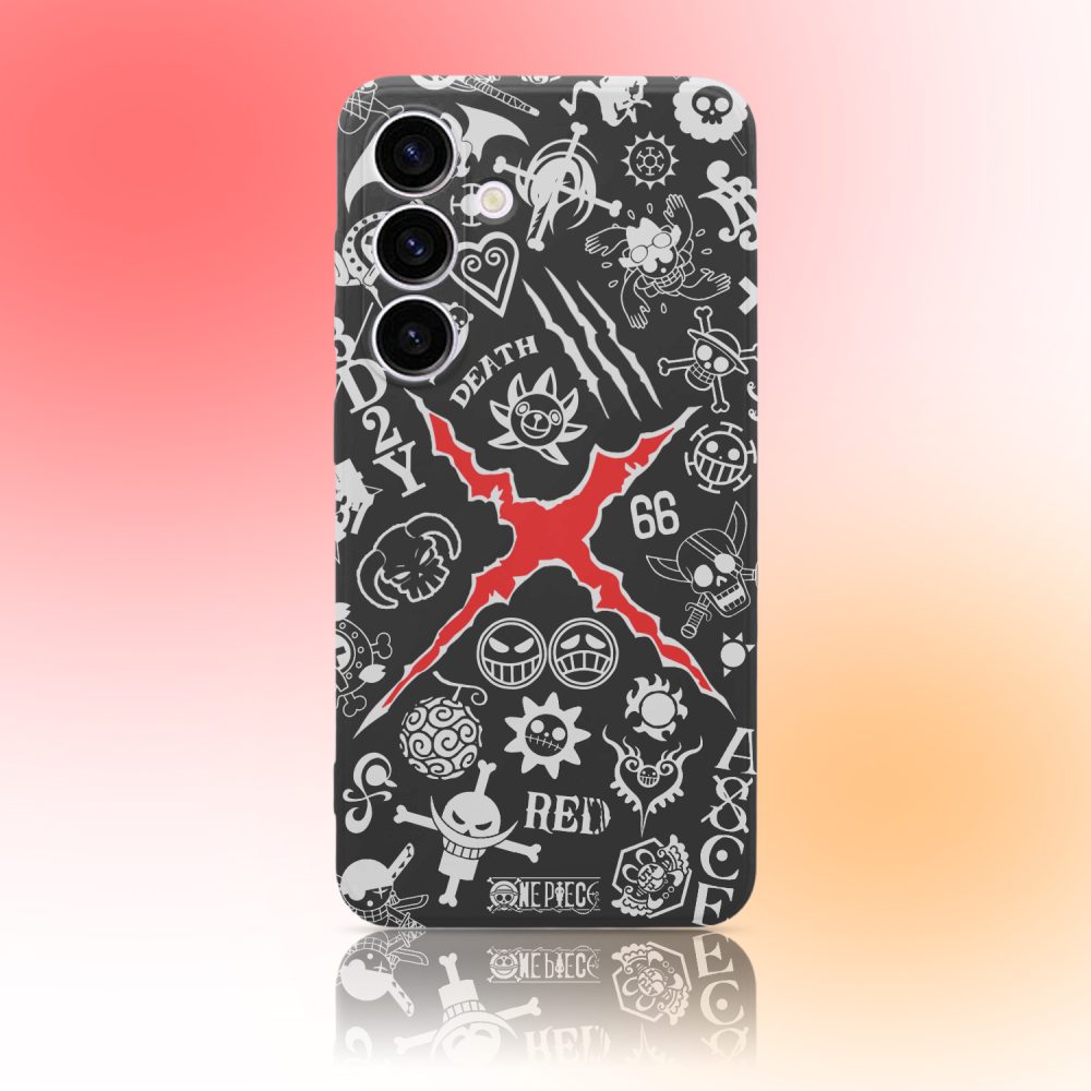 Cool OP Red Crack Phone Case for Samsung