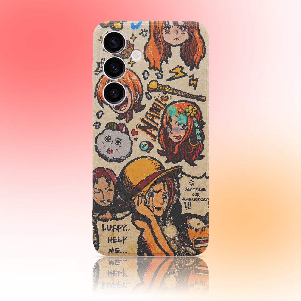 Painted One Piece Nami Phone Case for Samsung
