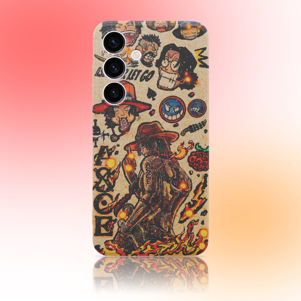 Painted One Piece Ace Phone Case for Samsung