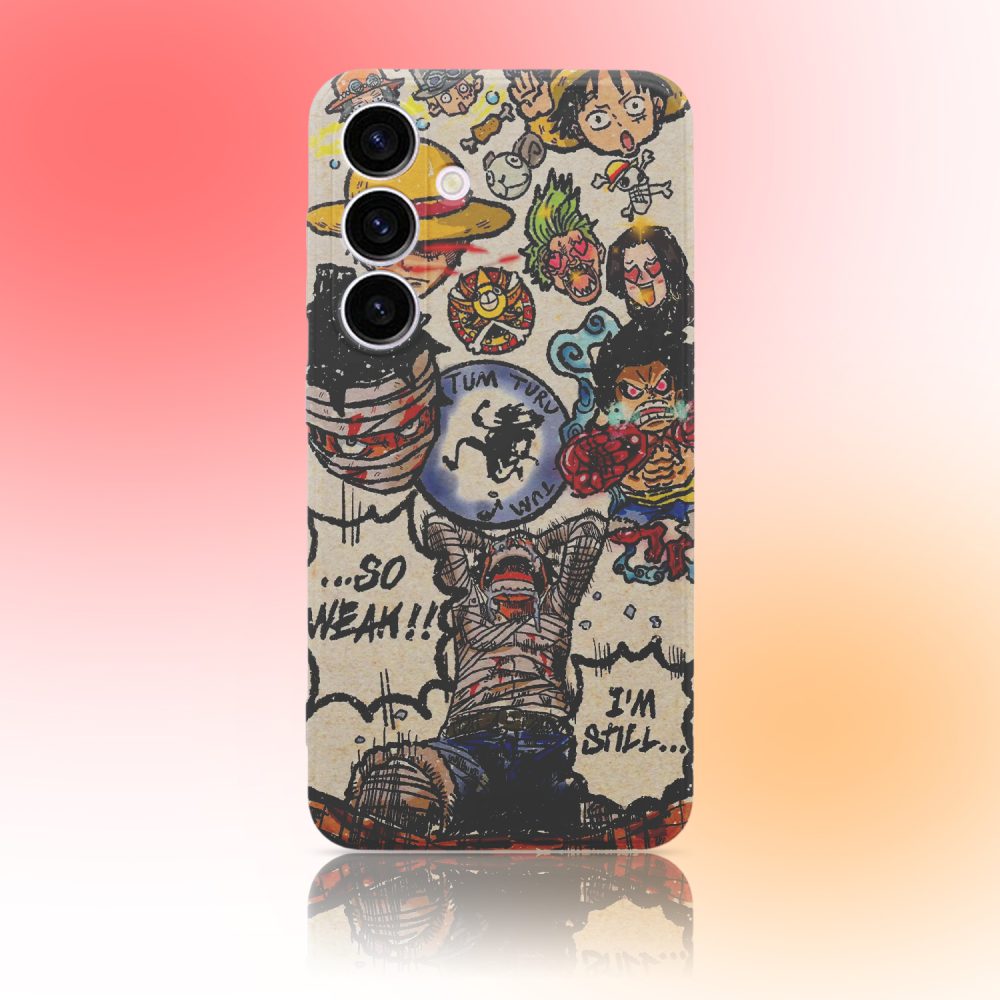 Painted One Piece Crying Luffy Phone Case for Samsung