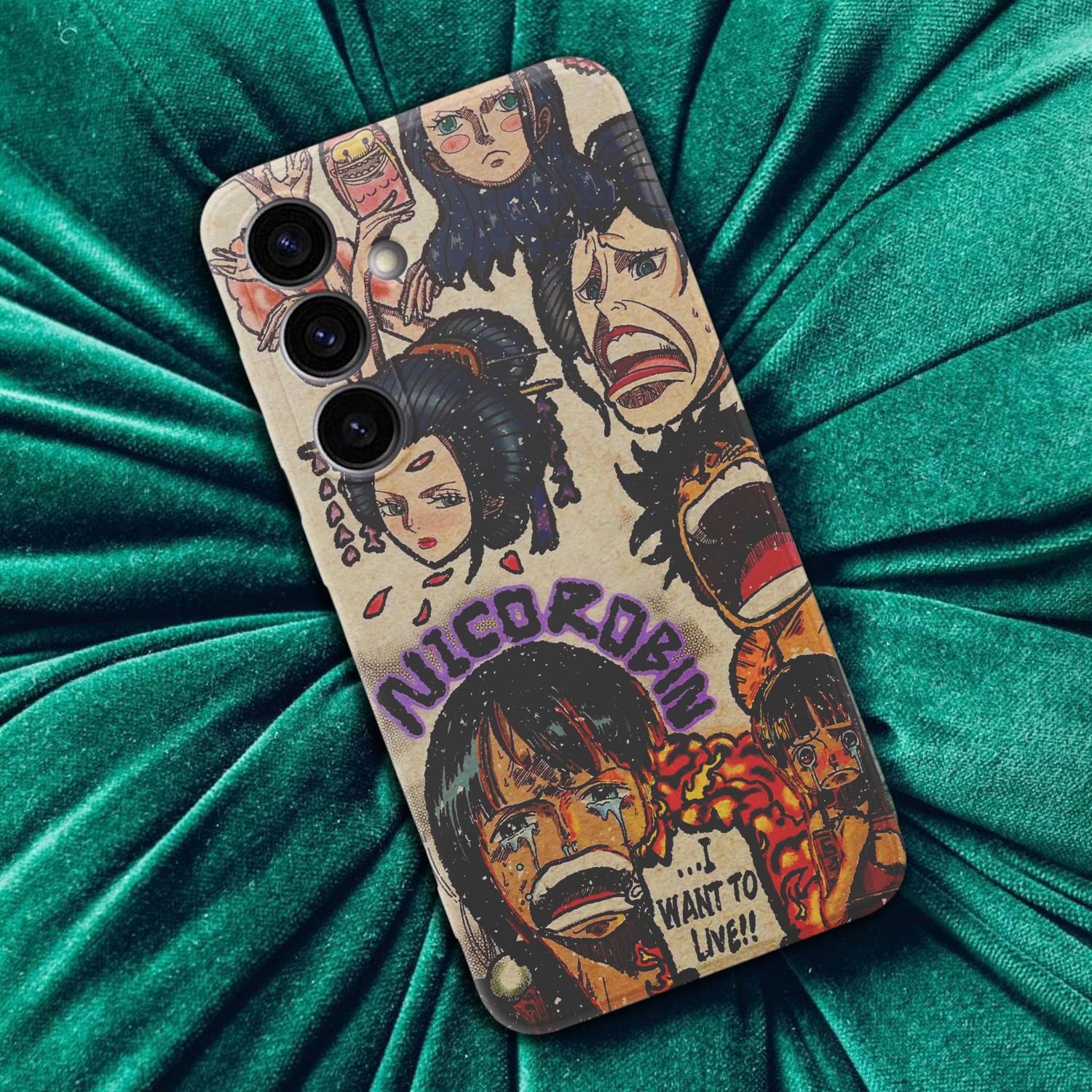 Painted One Piece Robin Phone Case for Samsung - Image 2