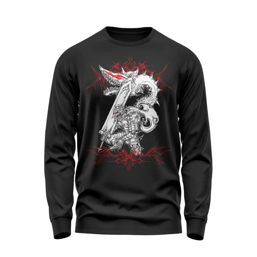 BERK. The Black Swordsman Guts Cotton Anime Sweatshirt