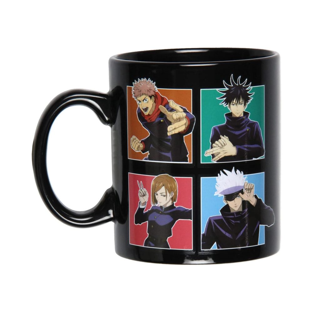 JJK Anime Manga Multi Character Grid Ceramic Coffee Mug Tea Cup