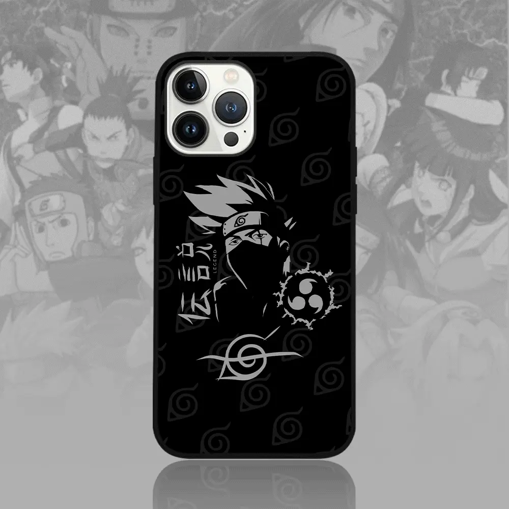 Ninja Hatake Kakashi Black and White LED Phone Case