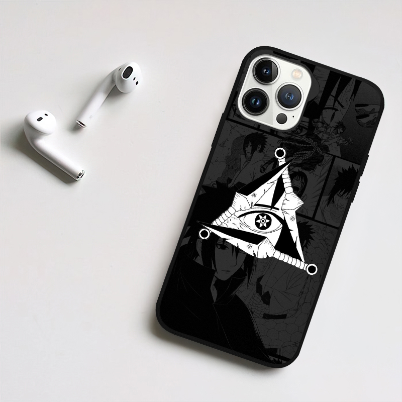 Ninja Uchiha Sasuke Sharingan Cool LED Phone Case - Image 3