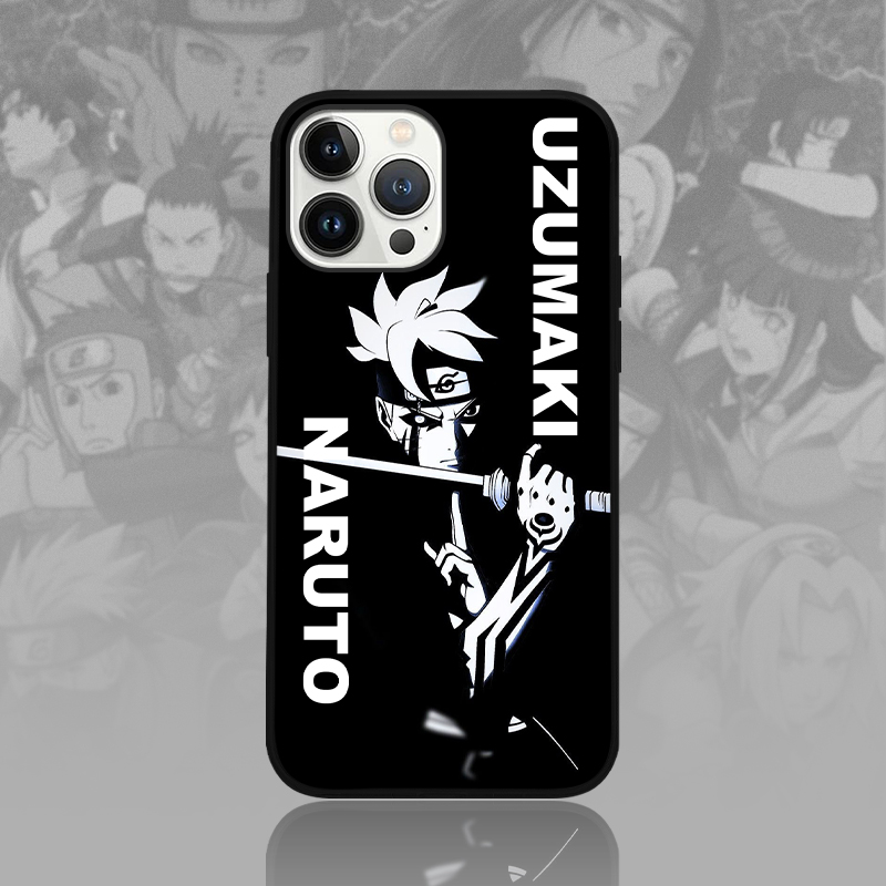 Ninja Uzumaki Ninja Black and White LED Phone Case - Image 4