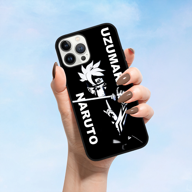 Ninja Uzumaki Ninja Black and White LED Phone Case - Image 2