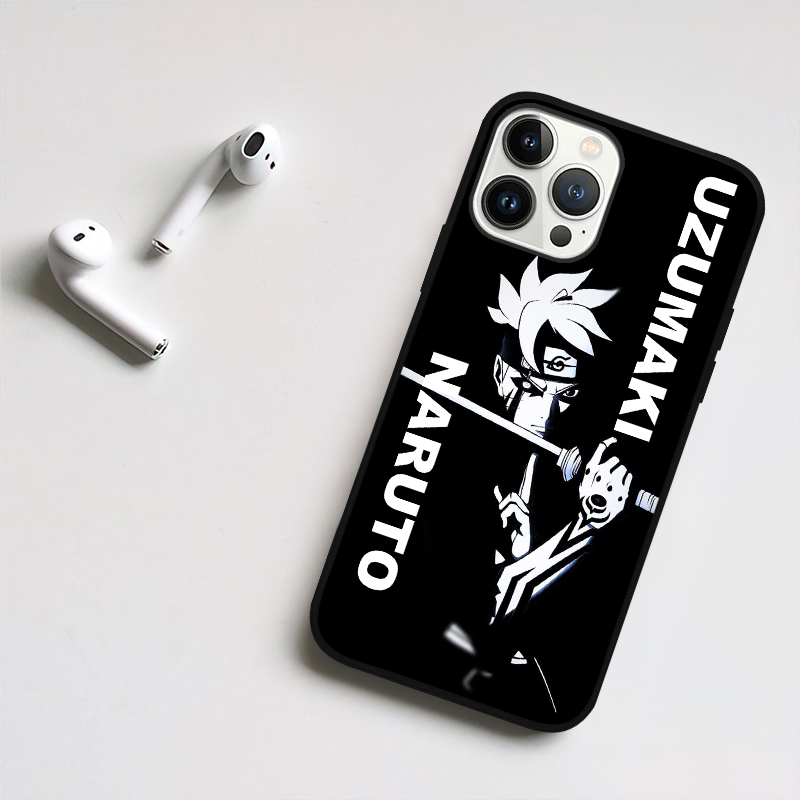 Ninja Uzumaki Ninja Black and White LED Phone Case - Image 3