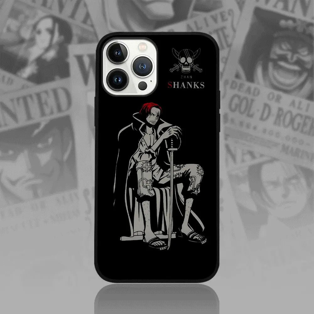OP Red Haired Shanks Cool LED Phone Case