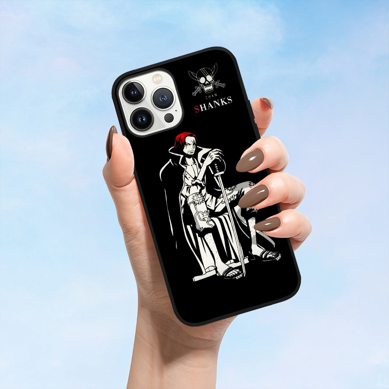 OP Red Haired Shanks Cool LED Phone Case - Image 2
