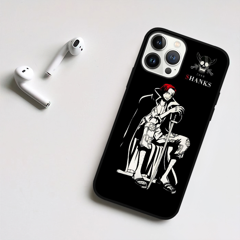 OP Red Haired Shanks Cool LED Phone Case - Image 3