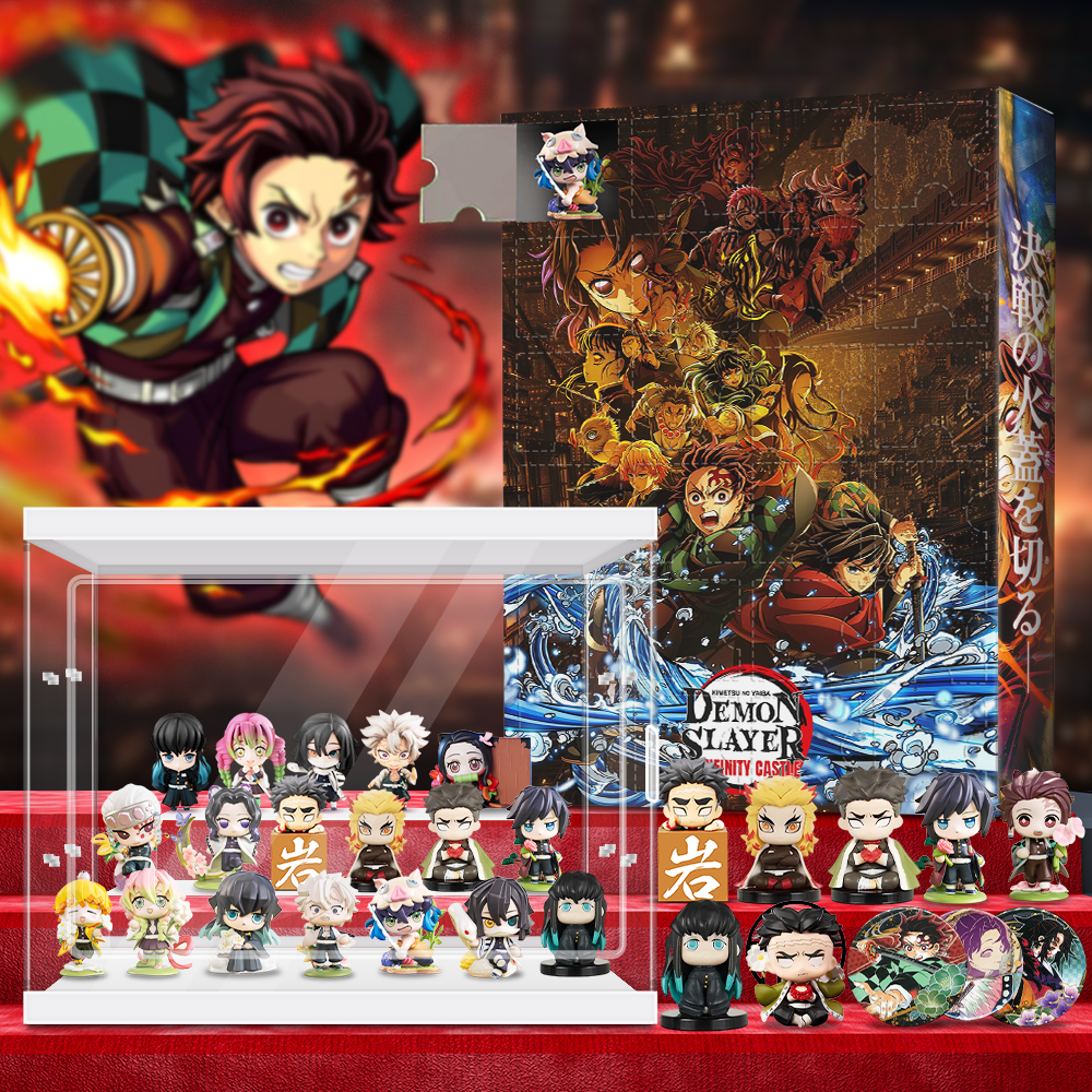 Demon Slayer Advent Calendar,revealing carefully selected mini figurines behind each of its 24 doors.