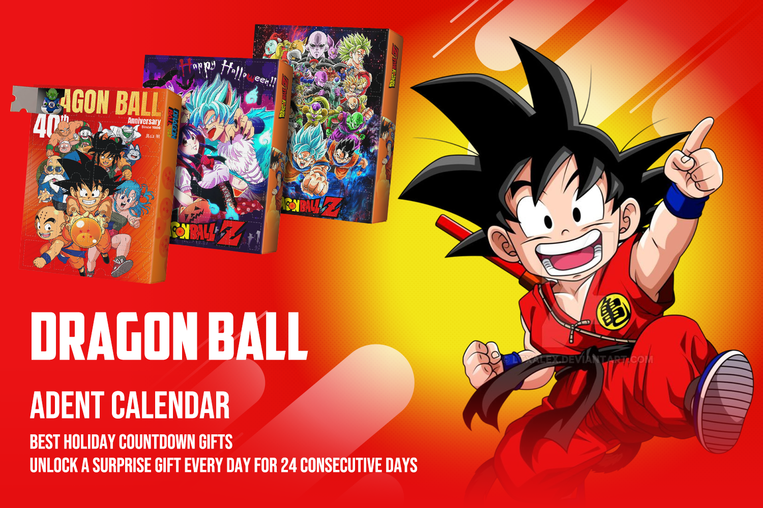 Dragon Ball Advent Calendar - Unbox a mini figurine each day for 24 days
