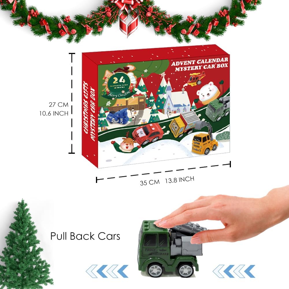 Car Set Kids Advent Calendar - Image 2